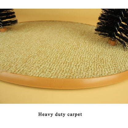 Self-Grooming Cat Arch Fur Brush with Base by HitMyNeed