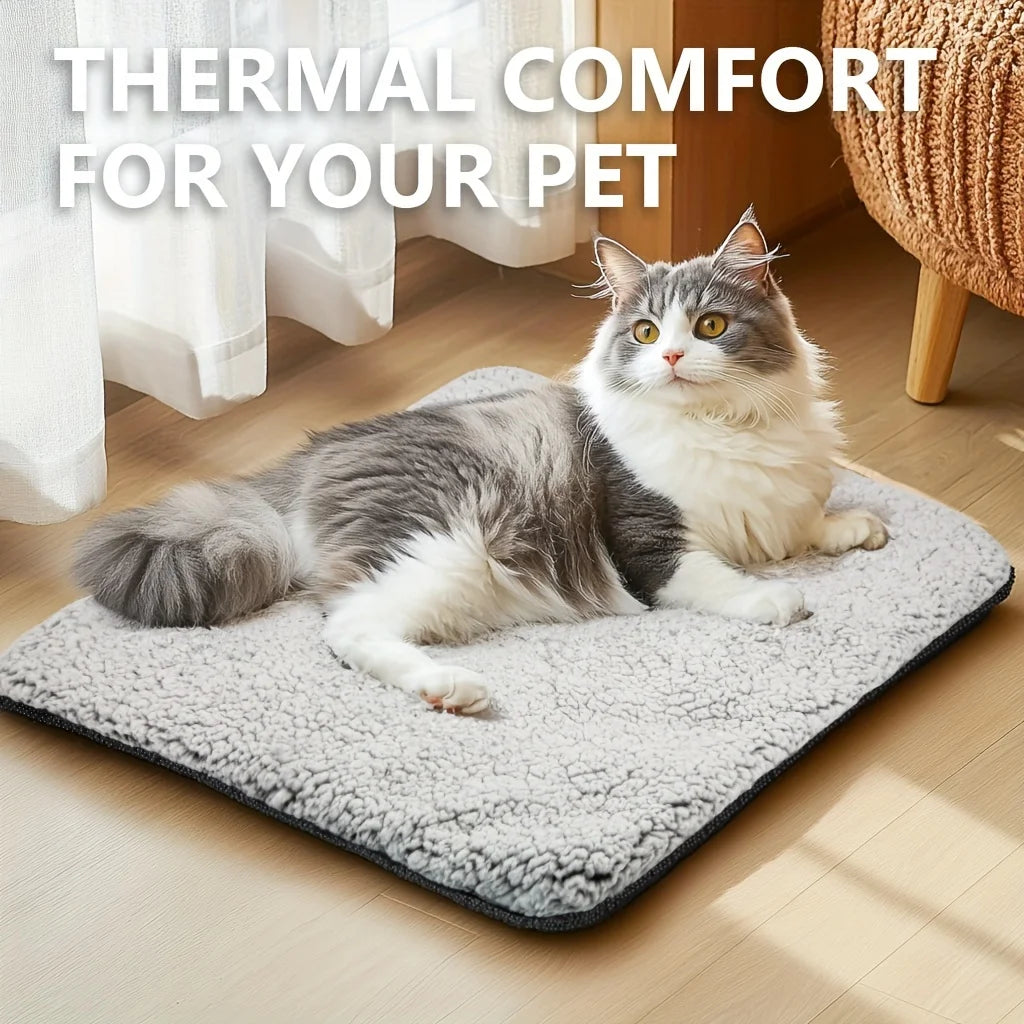 Self-Heating Pet Pad Blanket for Cats & Dogs l by HitMyNeed