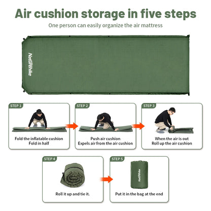 Self-Inflating 5cm Camping Mattress with Built-In Pump by HitMyNeed