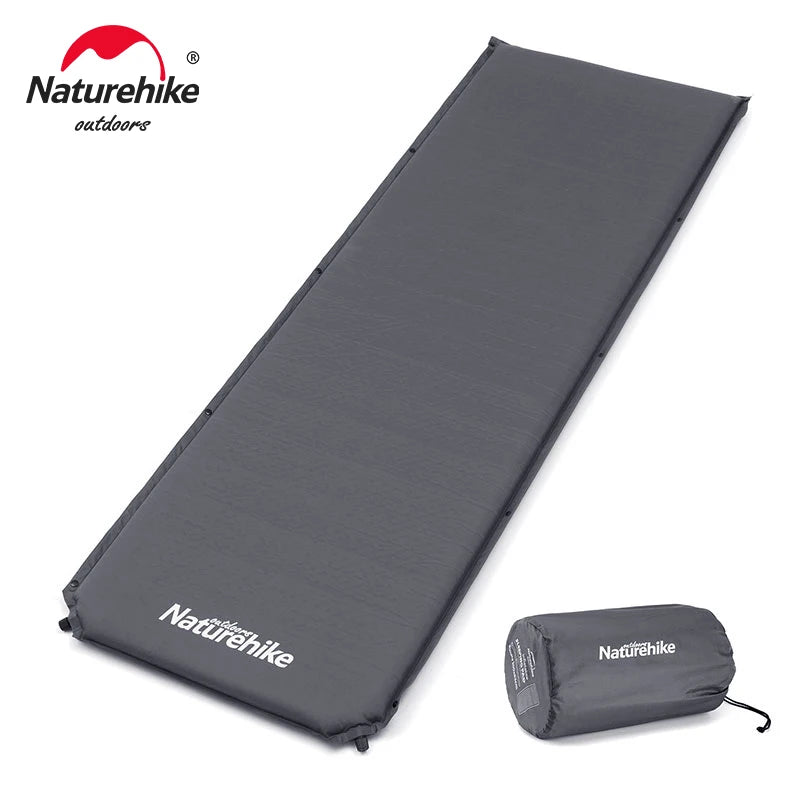 Self-Inflating 5cm Camping Mattress with Built-In Pump grey by HitMyNeed