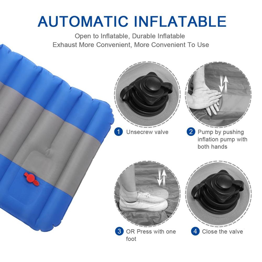 Self Inflating Sleeping Pad Camping Mat 190x60x12cm by HitMyNeed