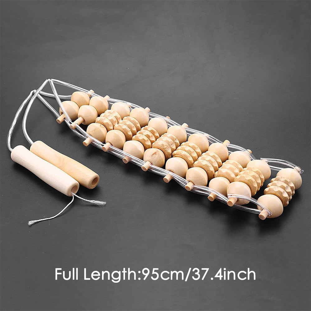 Self-Massage Wooden Roller for Back and Body by HitMyNeed