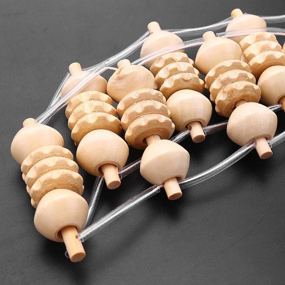 Self-Massage Wooden Roller for Back and Body by HitMyNeed