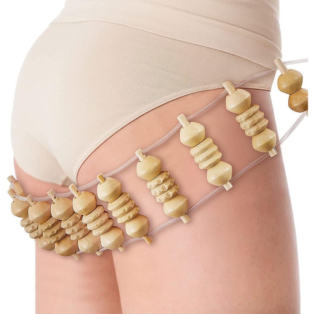 Self-Massage Wooden Roller for Back and Body by HitMyNeed