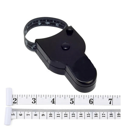 Self-Tightening Body Measuring Tape 150cm / 60 Inch black-inch-and-cm by HitMyNeed