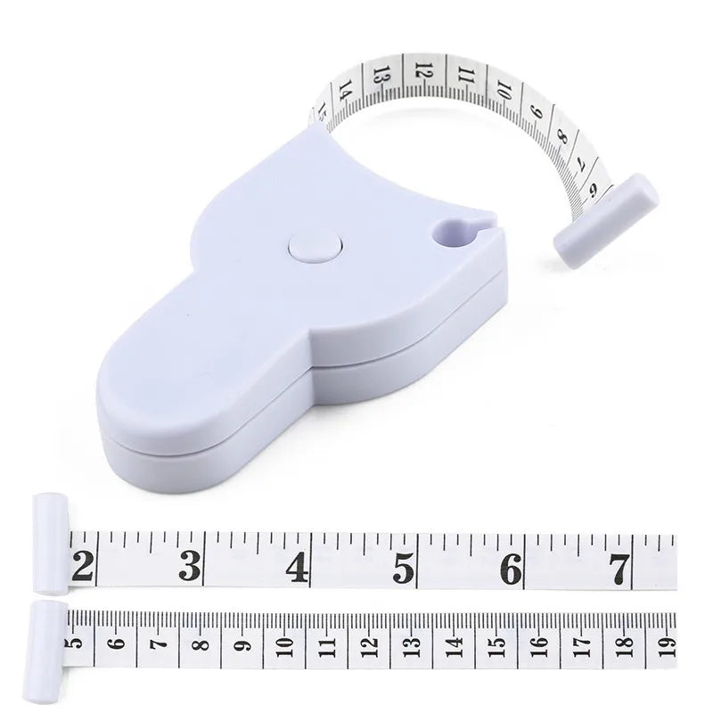 Self-Tightening Body Measuring Tape 150cm / 60 Inch white-inch-and-cm by HitMyNeed
