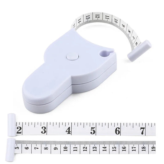 Self-Tightening Body Measuring Tape 150cm / 60 Inch white-inch-and-cm by HitMyNeed