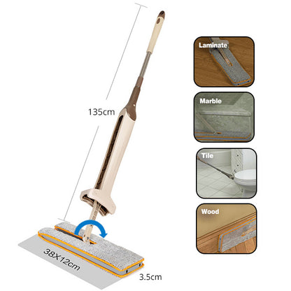 Self-Wringing Double Sided 360° Flat Mop by HitMyNeed