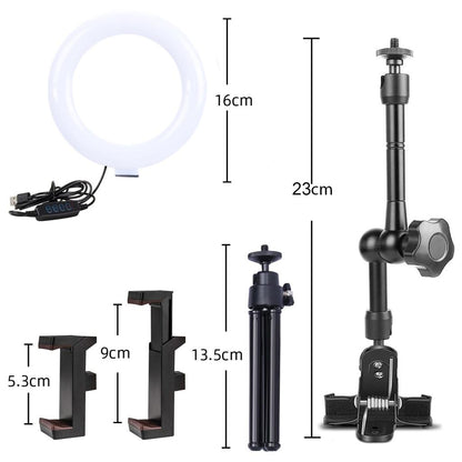 Selfie LED Clip-On Ring Light with Clamp Mount by HitMyNeed