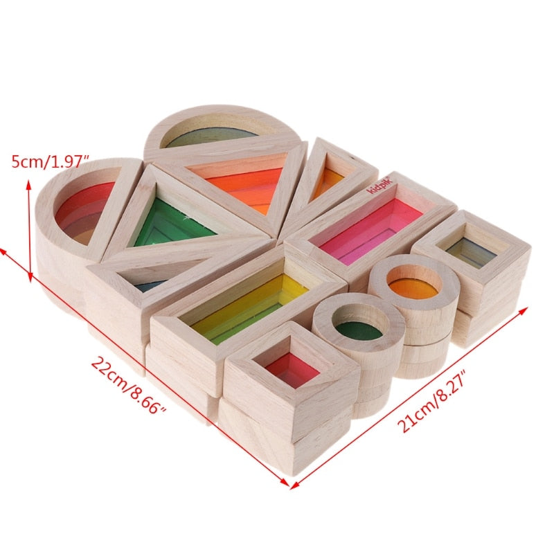Sensory Educational Building Blocks Set (24 pcs) by HitMyNeed