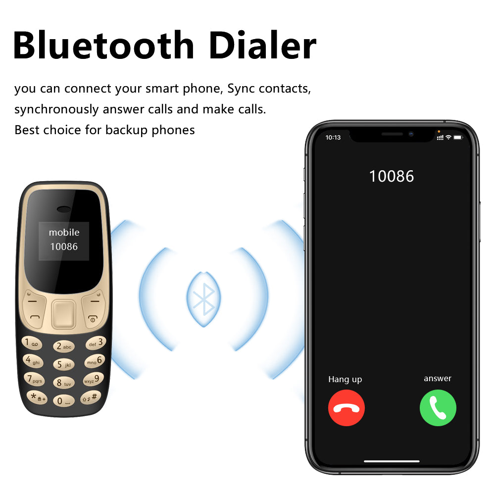 SERVO BM10 Mini GSM Phone with Bluetooth & Call Recording by HitMyNeed