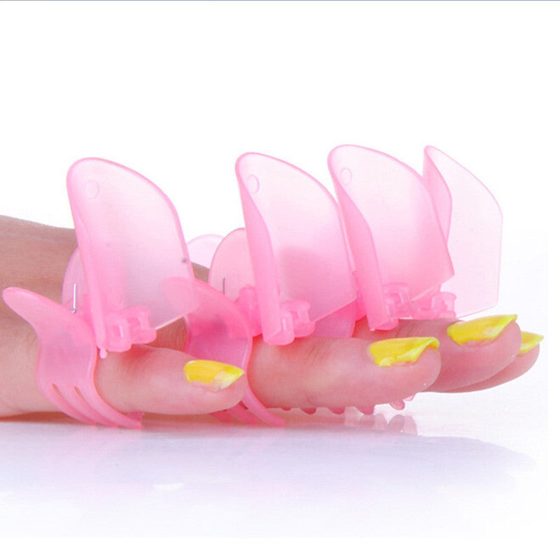 Set of 10 Clip-On Nail Polish Protector Covers by HitMyNeed