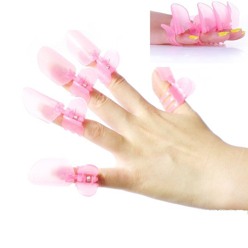 Set of 10 Clip-On Nail Polish Protector Covers by HitMyNeed