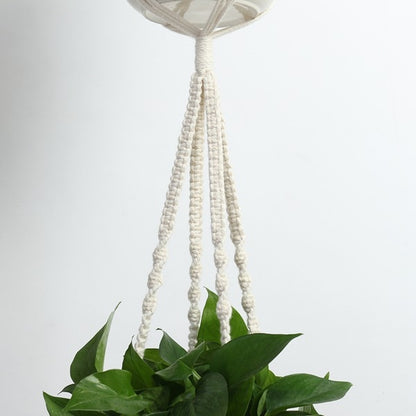 Set of 4 Macrame Hanging Plant Holders by HitMyNeed