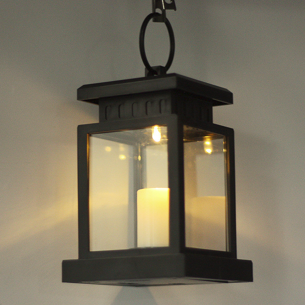 Set of 4 Outdoor Solar Hanging Lanterns with LED by HitMyNeed