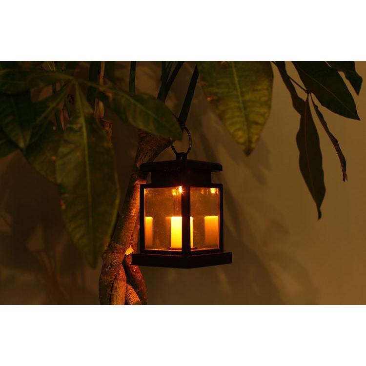 Set of 4 Outdoor Solar Hanging Lanterns with LED by HitMyNeed