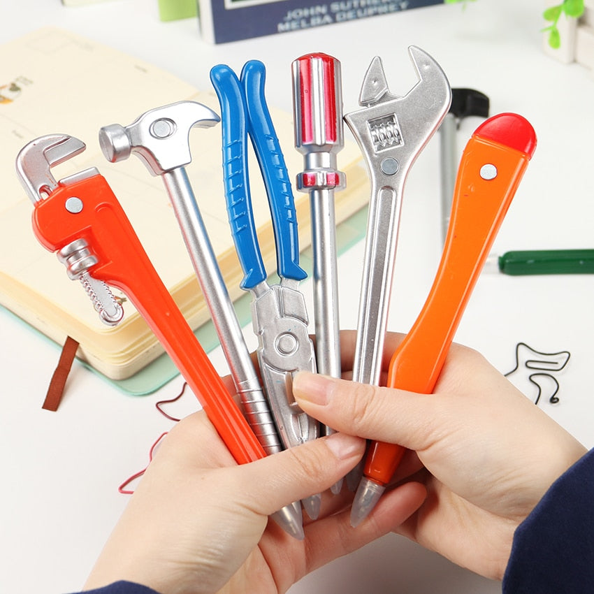 Set of 5 Tool-Shaped Black Ink Pens by HitMyNeed