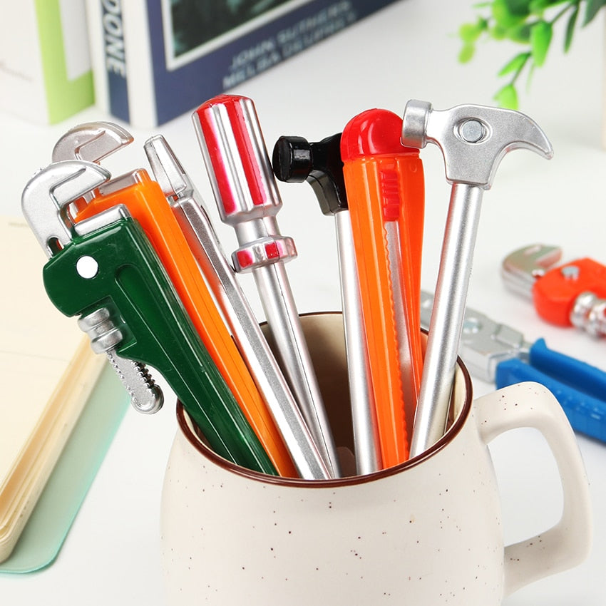 Set of 5 Tool-Shaped Black Ink Pens by HitMyNeed