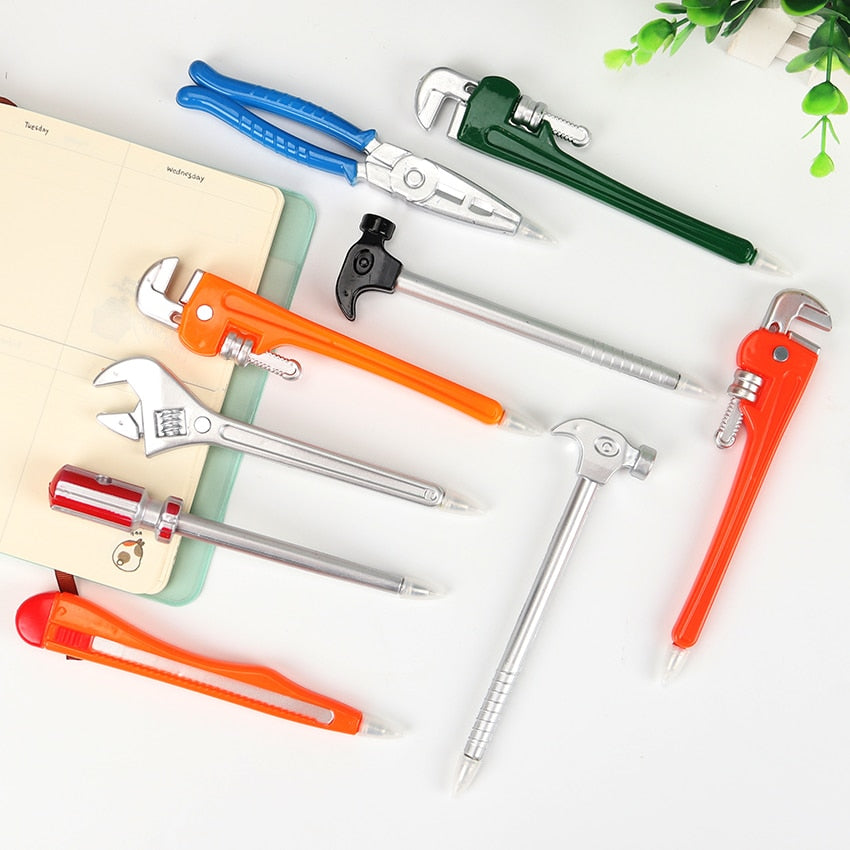 Set of 5 Tool-Shaped Black Ink Pens by HitMyNeed