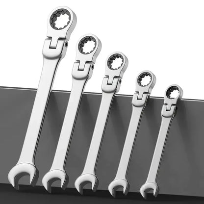 Shaking Head Two-Way Ratchet and Open-End Wrench by HitMyNeed