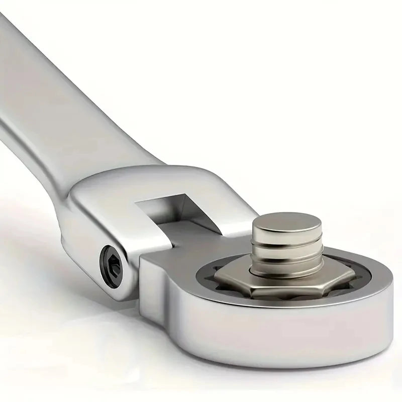 Shaking Head Two-Way Ratchet and Open-End Wrench by HitMyNeed