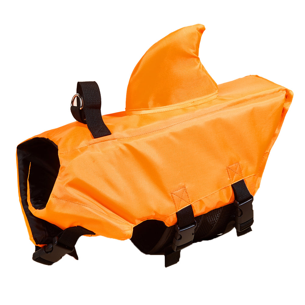 Shark Dog Life Jacket with Handle for Small-XXL Dogs orangee xxl by HitMyNeed