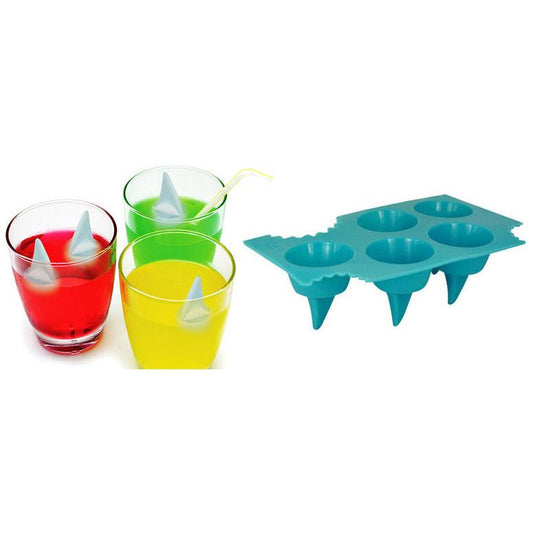 Shark Fin Silicone Ice Mold Tray - 4 Cavities by HitMyNeed
