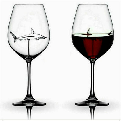 Shark Wine Glass with 3D Shark Design 300ml by HitMyNeed