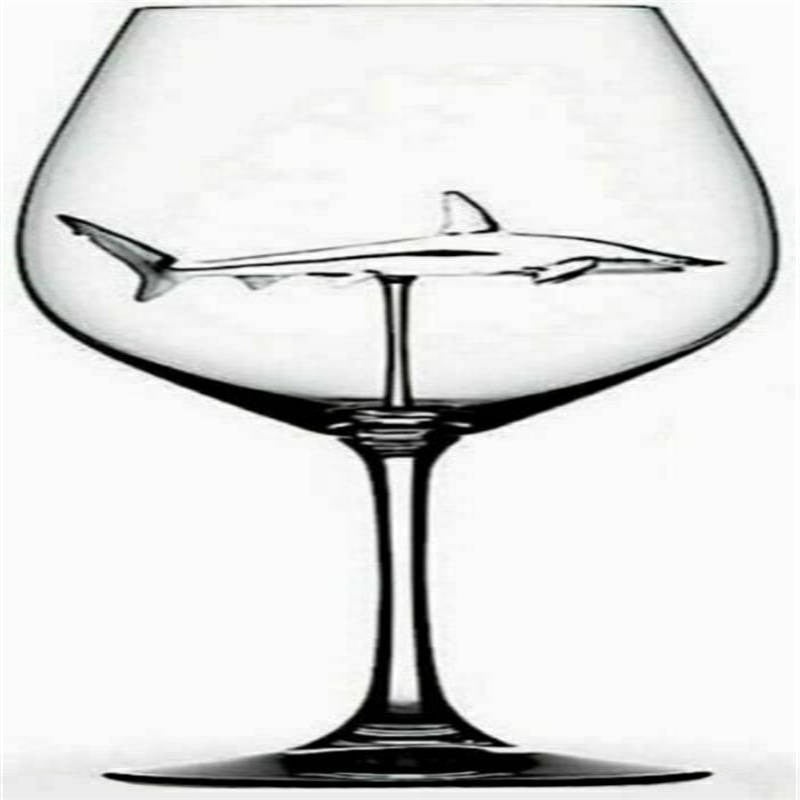 Shark Wine Glass with 3D Shark Design 300ml by HitMyNeed