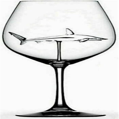 Shark Wine Glass with 3D Shark Design 300ml by HitMyNeed