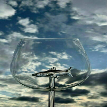 Shark Wine Glass with 3D Shark Design 300ml by HitMyNeed