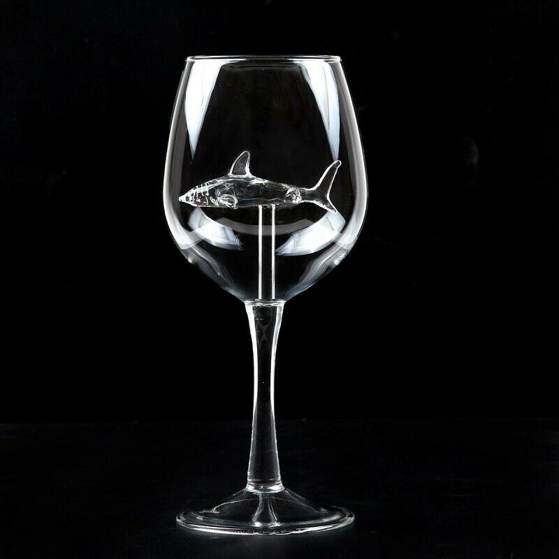 Shark Wine Glass with 3D Shark Design 300ml by HitMyNeed