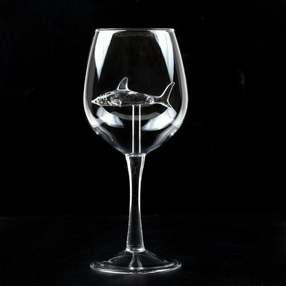 Shark Wine Glass with 3D Shark Design 300ml by HitMyNeed