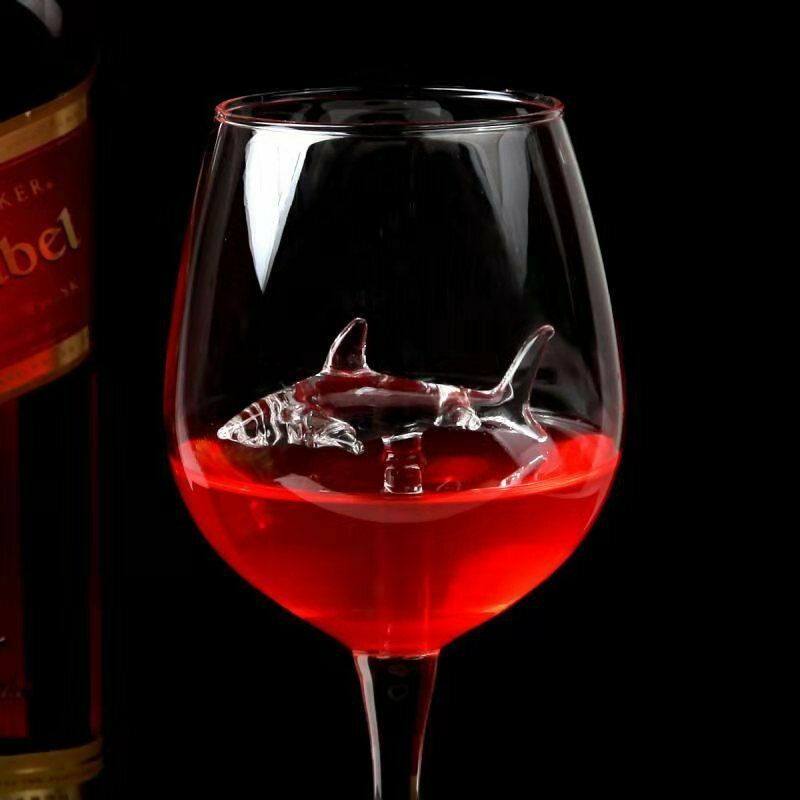 Shark Wine Glass with 3D Shark Design 300ml by HitMyNeed