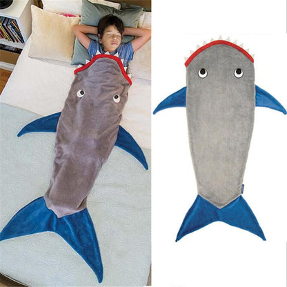 Sharktail Fleece Blanket for Kids 140 cm by HitMyNeed