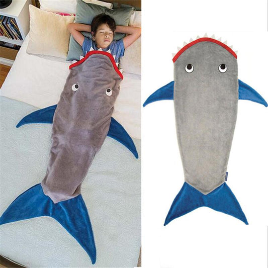 Sharktail Fleece Blanket for Kids 140 cm by HitMyNeed