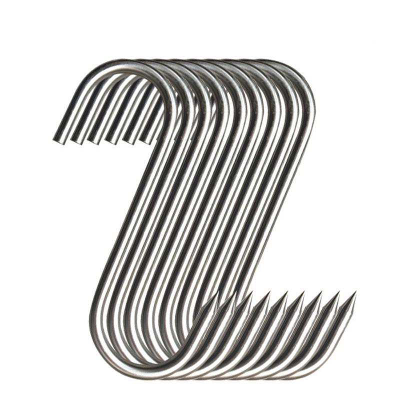 Sharp Tip Stainless Steel Meat Hooks, 20 Pack by HitMyNeed