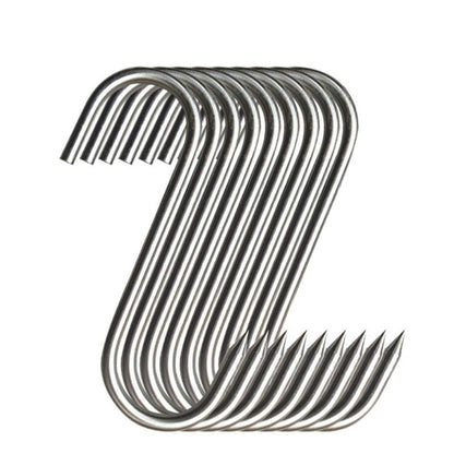 Sharp Tip Stainless Steel Meat Hooks, 20 Pack by HitMyNeed