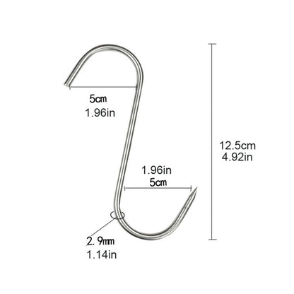 Sharp Tip Stainless Steel Meat Hooks, 20 Pack by HitMyNeed