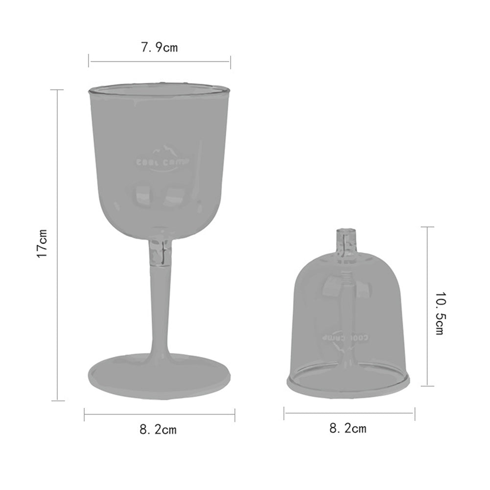 Shatterproof Collapsible Wine Glass for Travel & Outdoor by HitMyNeed