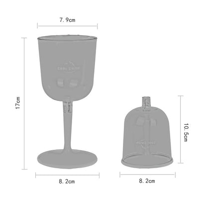 Shatterproof Collapsible Wine Glass for Travel & Outdoor by HitMyNeed