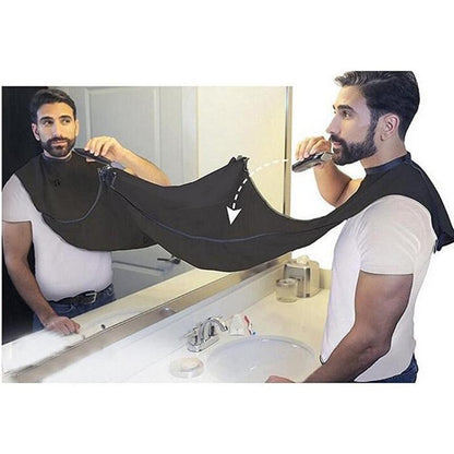 Shaving Apron Cape with Mirror Suction Cups by HitMyNeed