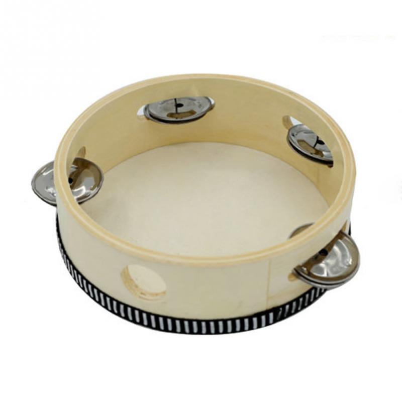 Sheepskin Tambourine with Wooden Frame 15cm by HitMyNeed