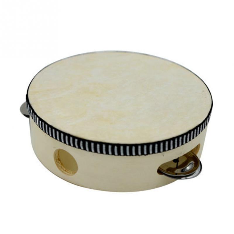 Sheepskin Tambourine with Wooden Frame 15cm by HitMyNeed