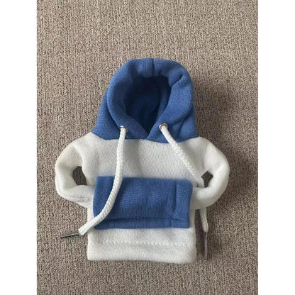 Shift Knob Gear Hoodie Cover for Car Interiors blue-white by HitMyNeed