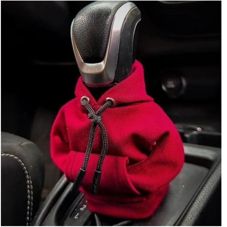 Shift Knob Gear Hoodie Cover for Car Interiors red by HitMyNeed