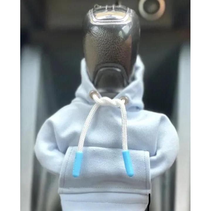 Shift Knob Gear Hoodie Cover for Car Interiors white by HitMyNeed