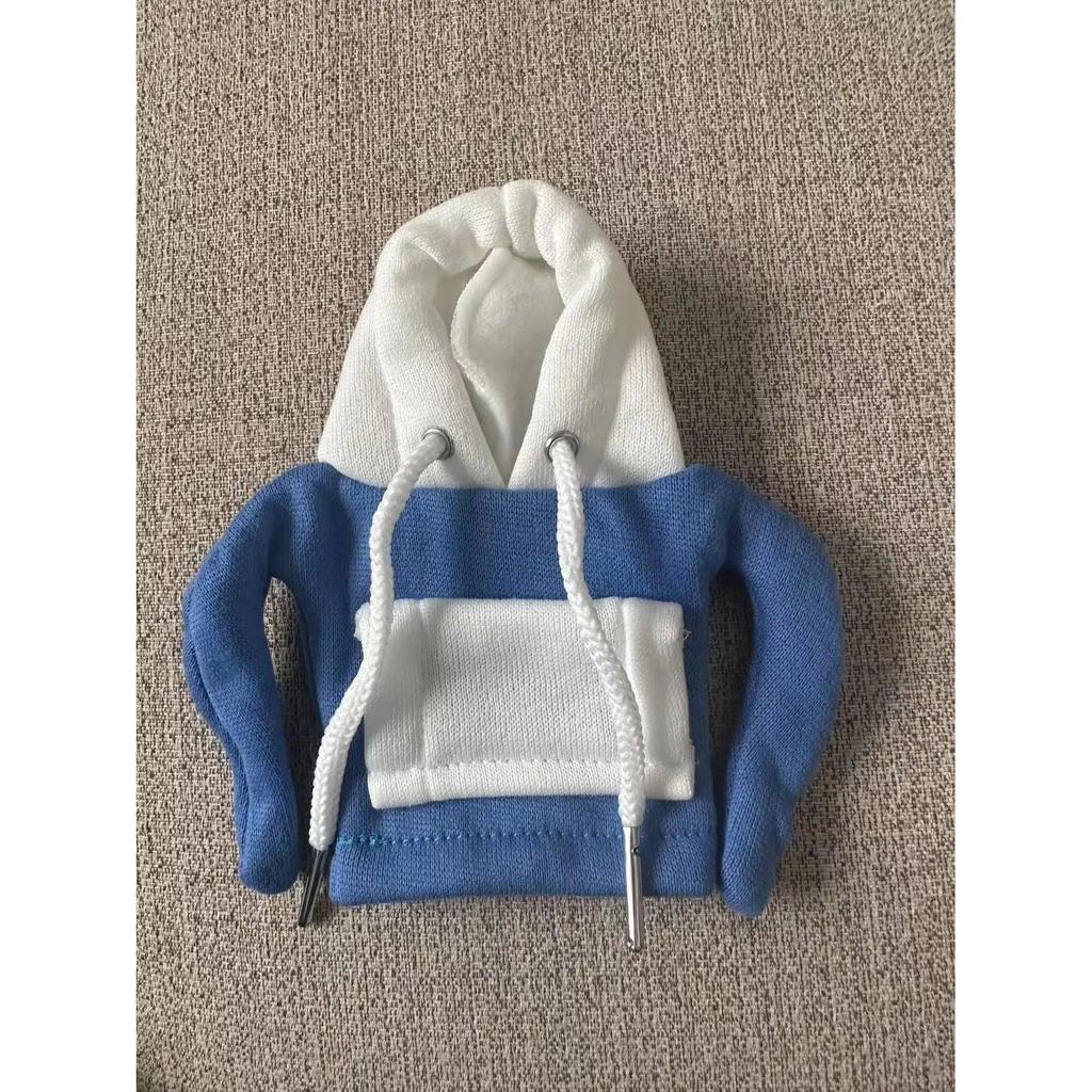 Shift Knob Gear Hoodie Cover for Car Interiors white-blue by HitMyNeed
