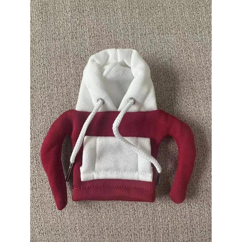 Shift Knob Gear Hoodie Cover for Car Interiors white-red by HitMyNeed
