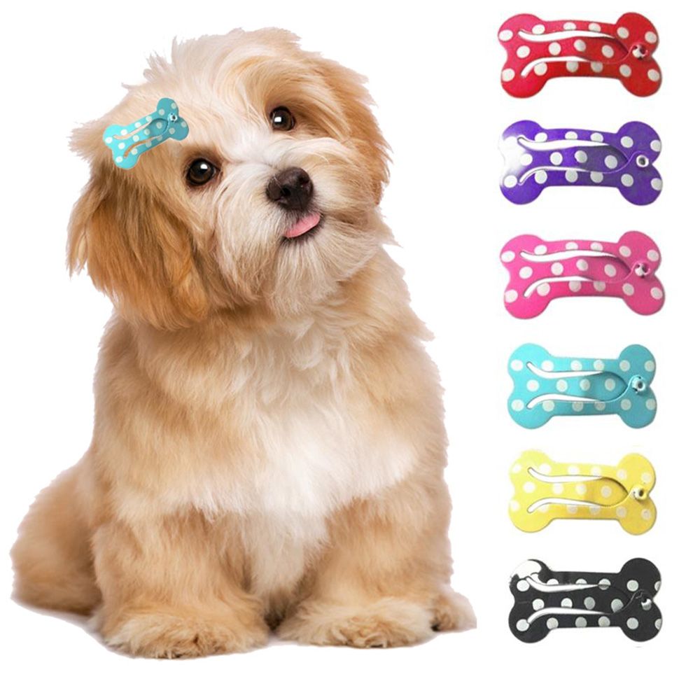 Shih Tzu Bone Design Hair Clips Set (5 pcs) by HitMyNeed